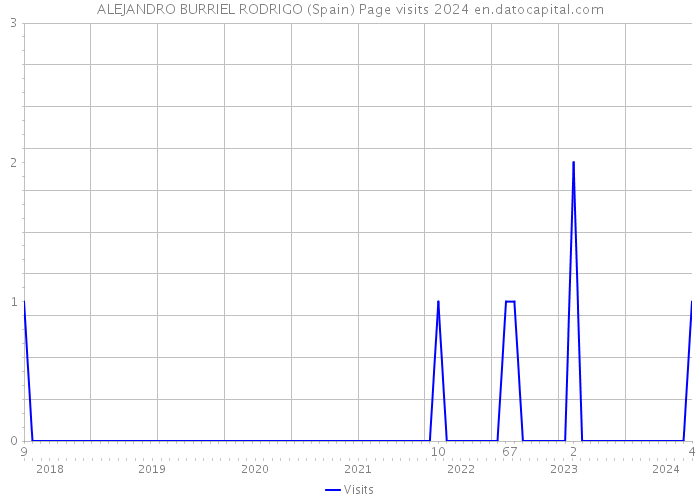 ALEJANDRO BURRIEL RODRIGO (Spain) Page visits 2024 