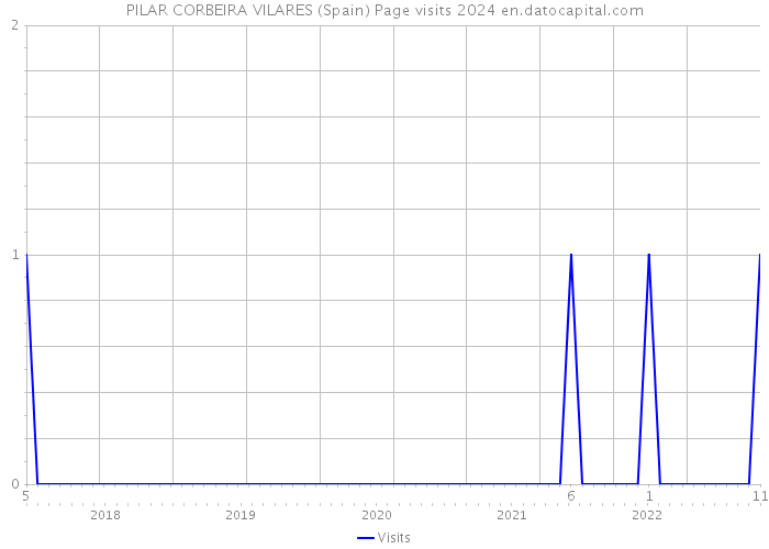 PILAR CORBEIRA VILARES (Spain) Page visits 2024 