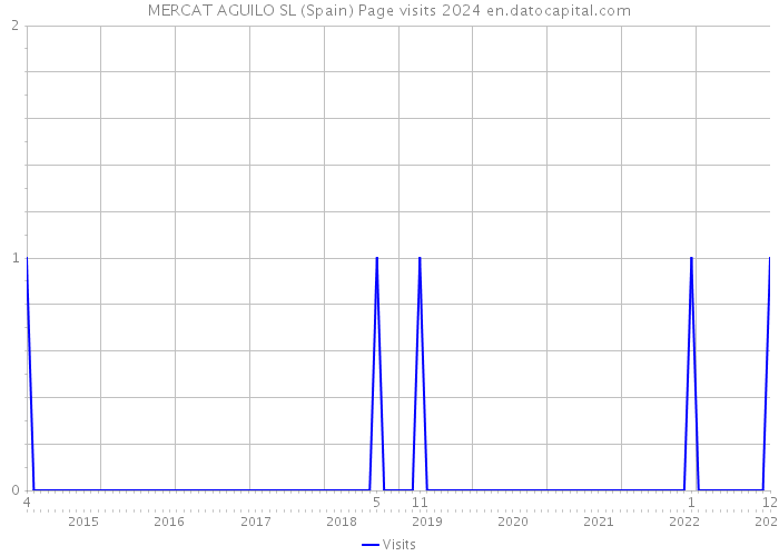 MERCAT AGUILO SL (Spain) Page visits 2024 