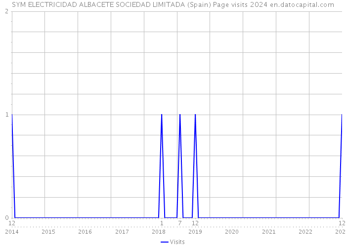 SYM ELECTRICIDAD ALBACETE SOCIEDAD LIMITADA (Spain) Page visits 2024 