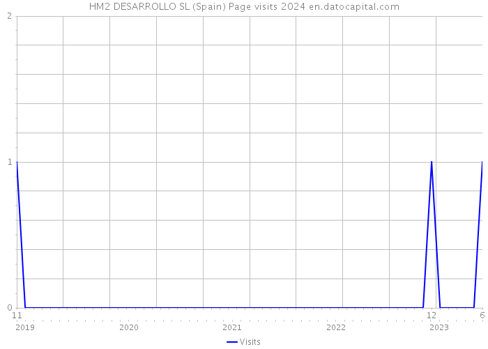 HM2 DESARROLLO SL (Spain) Page visits 2024 