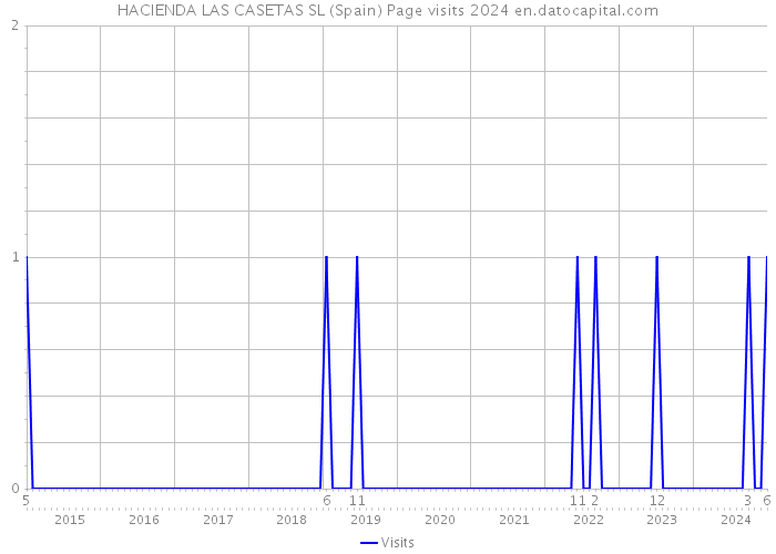 HACIENDA LAS CASETAS SL (Spain) Page visits 2024 