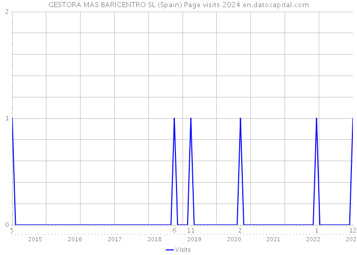 GESTORA MAS BARICENTRO SL (Spain) Page visits 2024 