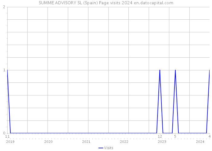 SUMME ADVISORY SL (Spain) Page visits 2024 