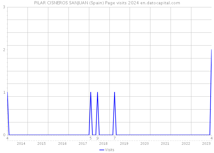 PILAR CISNEROS SANJUAN (Spain) Page visits 2024 