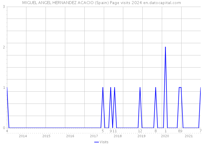 MIGUEL ANGEL HERNANDEZ ACACIO (Spain) Page visits 2024 