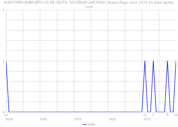 AUDITORES ENERGETICOS DE CEUTA, SOCIEDAD LIMITADA (Spain) Page visits 2024 