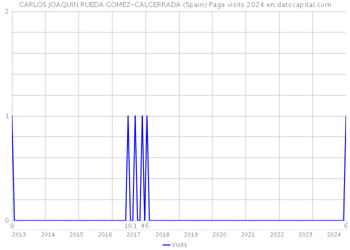 CARLOS JOAQUIN RUEDA GOMEZ-CALCERRADA (Spain) Page visits 2024 