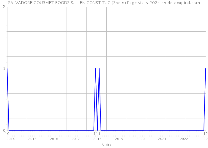 SALVADORE GOURMET FOODS S. L. EN CONSTITUC (Spain) Page visits 2024 