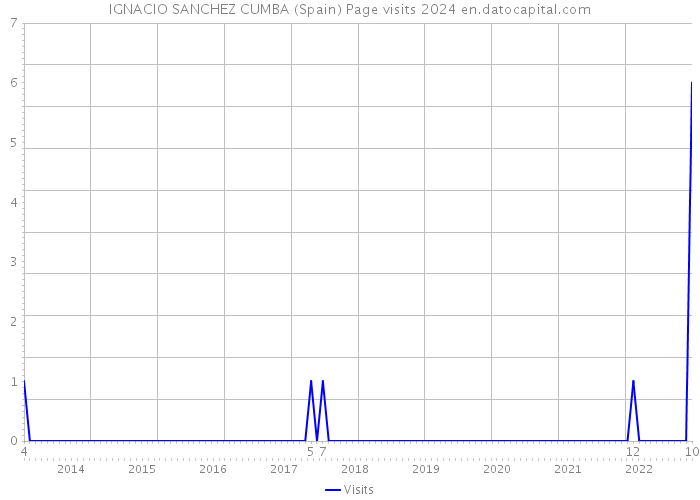 IGNACIO SANCHEZ CUMBA (Spain) Page visits 2024 