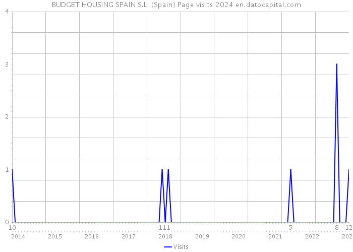 BUDGET HOUSING SPAIN S.L. (Spain) Page visits 2024 