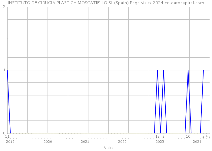 INSTITUTO DE CIRUGIA PLASTICA MOSCATIELLO SL (Spain) Page visits 2024 