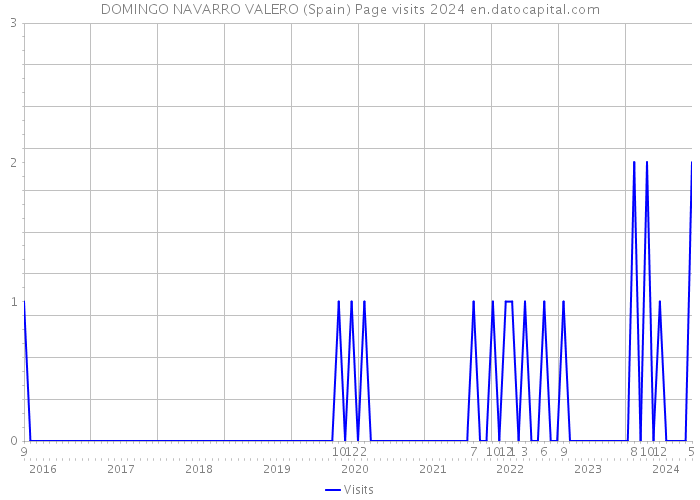 DOMINGO NAVARRO VALERO (Spain) Page visits 2024 