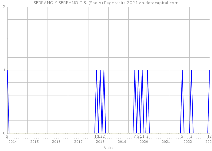 SERRANO Y SERRANO C.B. (Spain) Page visits 2024 