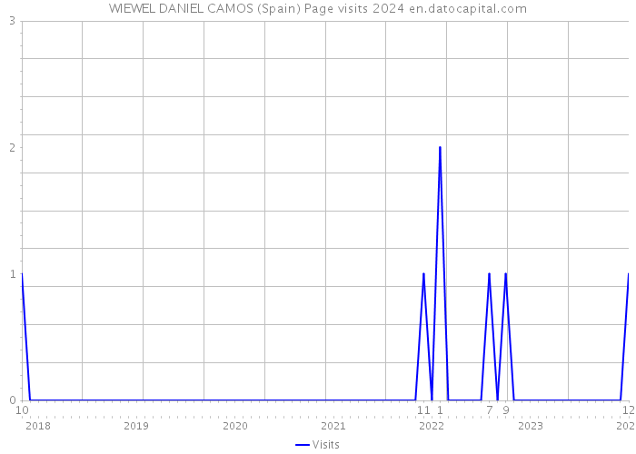 WIEWEL DANIEL CAMOS (Spain) Page visits 2024 