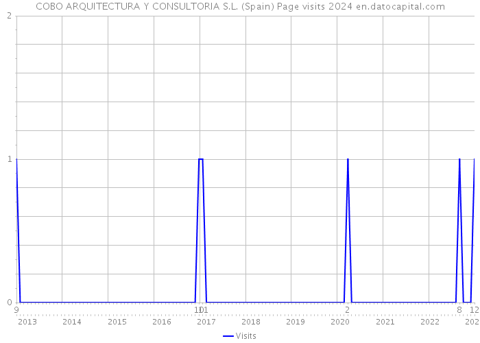 COBO ARQUITECTURA Y CONSULTORIA S.L. (Spain) Page visits 2024 