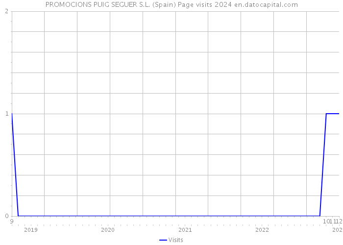 PROMOCIONS PUIG SEGUER S.L. (Spain) Page visits 2024 