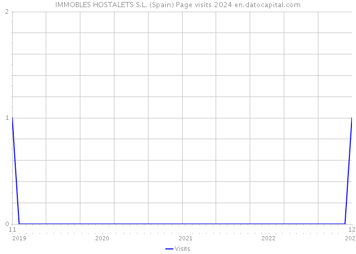 IMMOBLES HOSTALETS S.L. (Spain) Page visits 2024 