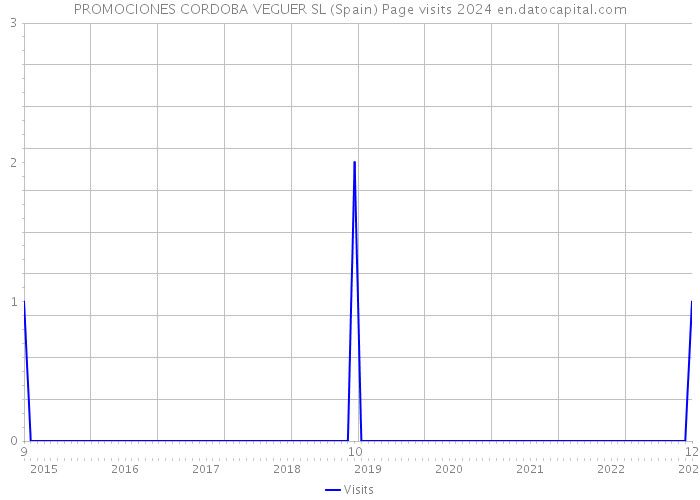 PROMOCIONES CORDOBA VEGUER SL (Spain) Page visits 2024 