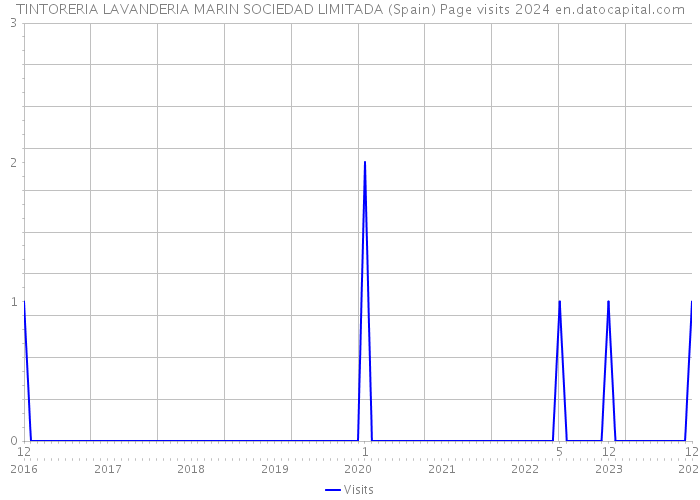 TINTORERIA LAVANDERIA MARIN SOCIEDAD LIMITADA (Spain) Page visits 2024 
