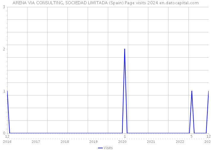 ARENA VIA CONSULTING, SOCIEDAD LIMITADA (Spain) Page visits 2024 