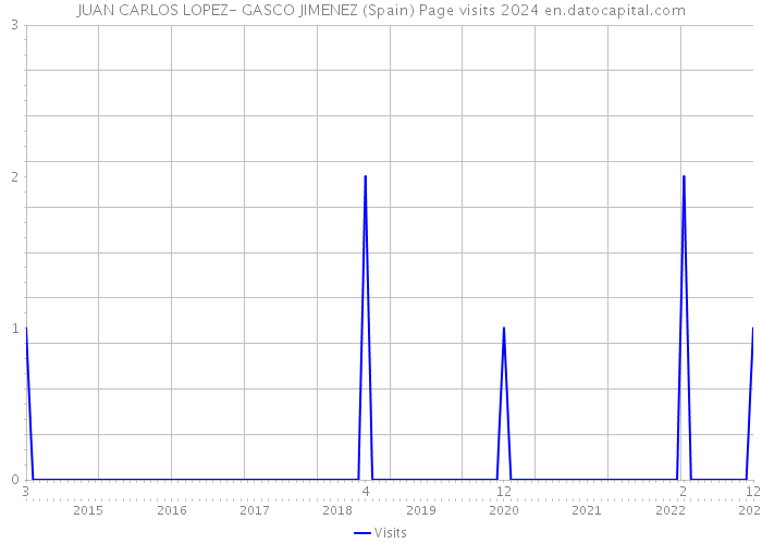 JUAN CARLOS LOPEZ- GASCO JIMENEZ (Spain) Page visits 2024 