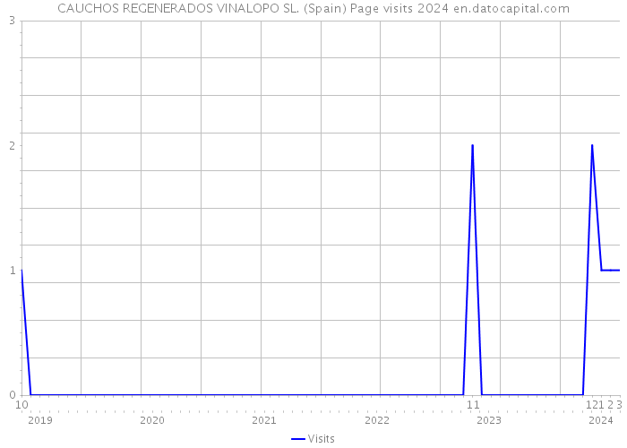 CAUCHOS REGENERADOS VINALOPO SL. (Spain) Page visits 2024 