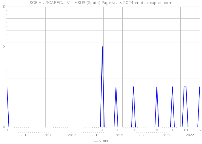 SOFIA URCAREGUI VILLASUR (Spain) Page visits 2024 