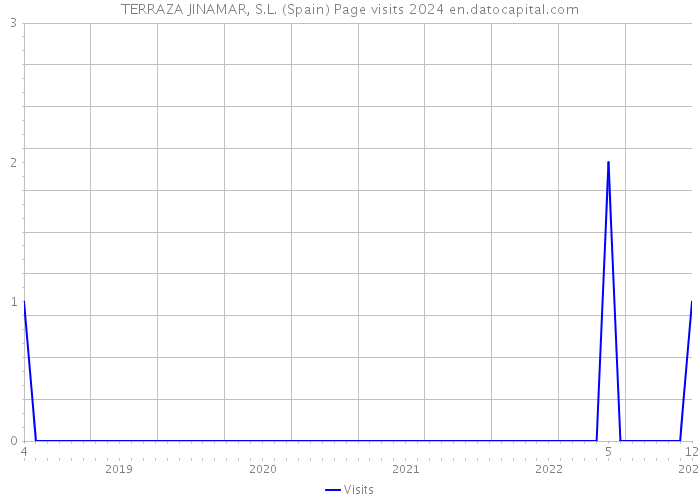 TERRAZA JINAMAR, S.L. (Spain) Page visits 2024 