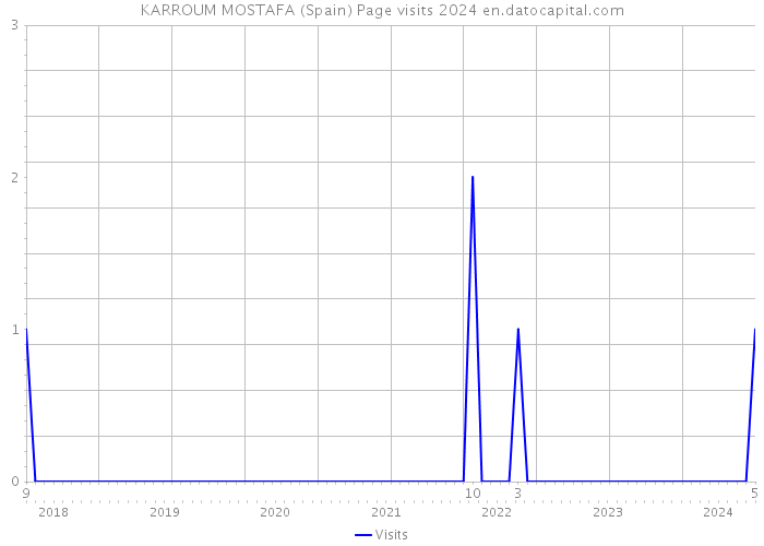 KARROUM MOSTAFA (Spain) Page visits 2024 