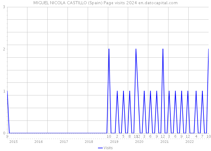 MIGUEL NICOLA CASTILLO (Spain) Page visits 2024 