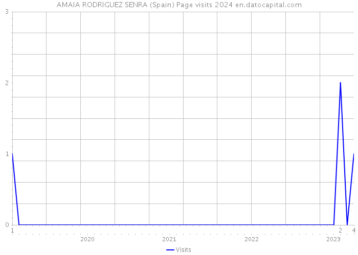 AMAIA RODRIGUEZ SENRA (Spain) Page visits 2024 