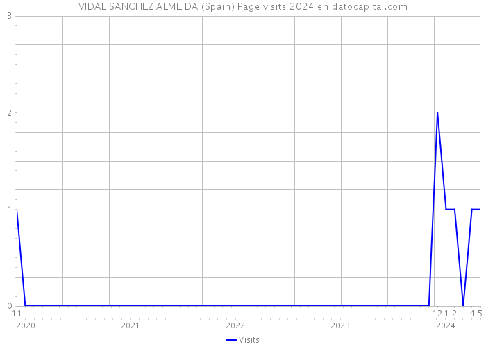 VIDAL SANCHEZ ALMEIDA (Spain) Page visits 2024 