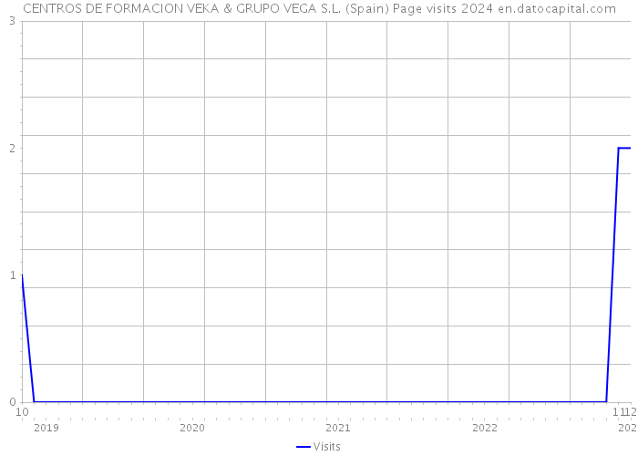 CENTROS DE FORMACION VEKA & GRUPO VEGA S.L. (Spain) Page visits 2024 