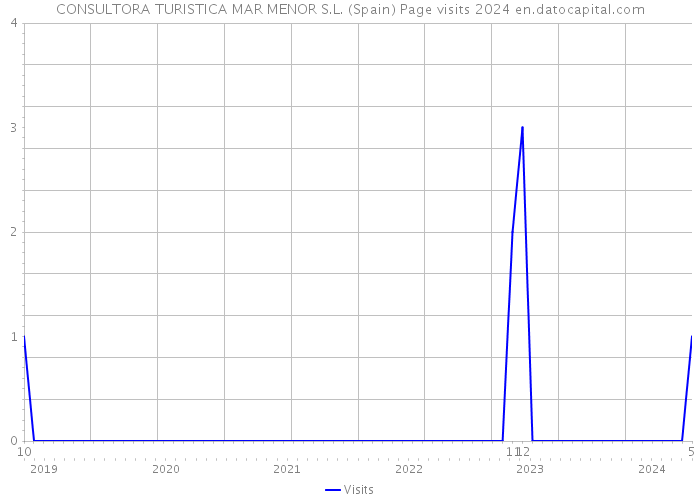 CONSULTORA TURISTICA MAR MENOR S.L. (Spain) Page visits 2024 