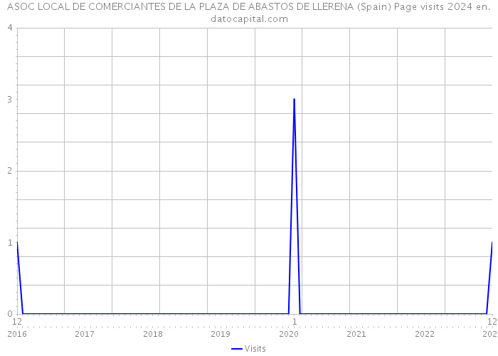 ASOC LOCAL DE COMERCIANTES DE LA PLAZA DE ABASTOS DE LLERENA (Spain) Page visits 2024 