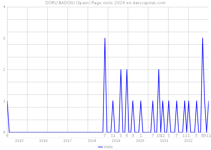 DORU BADOIU (Spain) Page visits 2024 