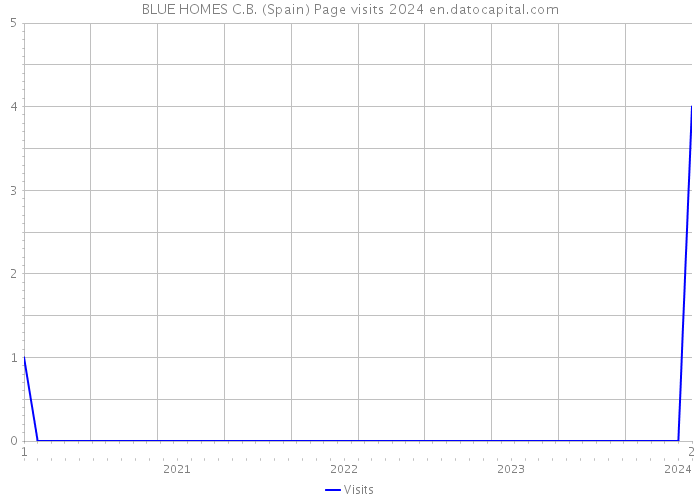 BLUE HOMES C.B. (Spain) Page visits 2024 