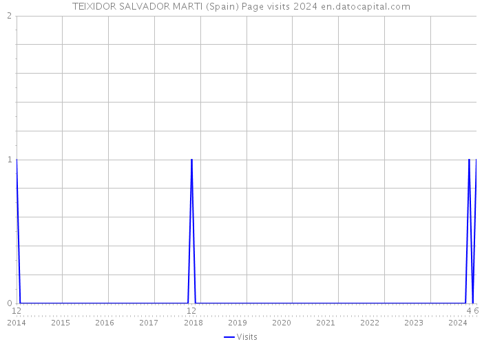 TEIXIDOR SALVADOR MARTI (Spain) Page visits 2024 