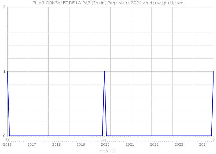 PILAR GONZALEZ DE LA PAZ (Spain) Page visits 2024 