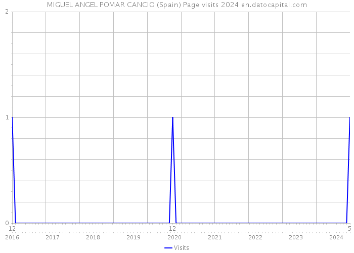 MIGUEL ANGEL POMAR CANCIO (Spain) Page visits 2024 