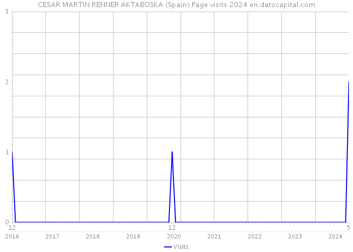 CESAR MARTIN RENNER AKTABOSKA (Spain) Page visits 2024 