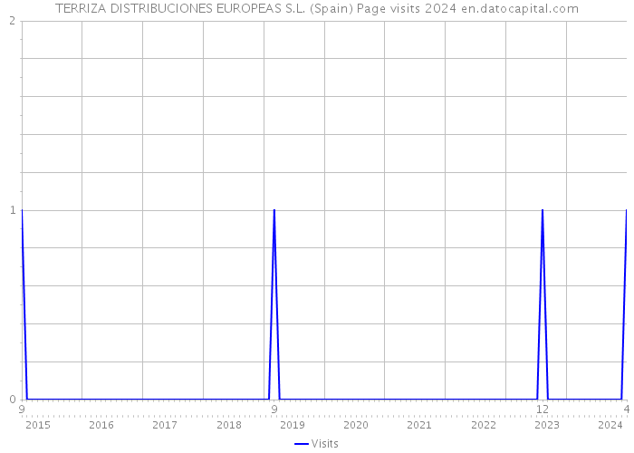 TERRIZA DISTRIBUCIONES EUROPEAS S.L. (Spain) Page visits 2024 