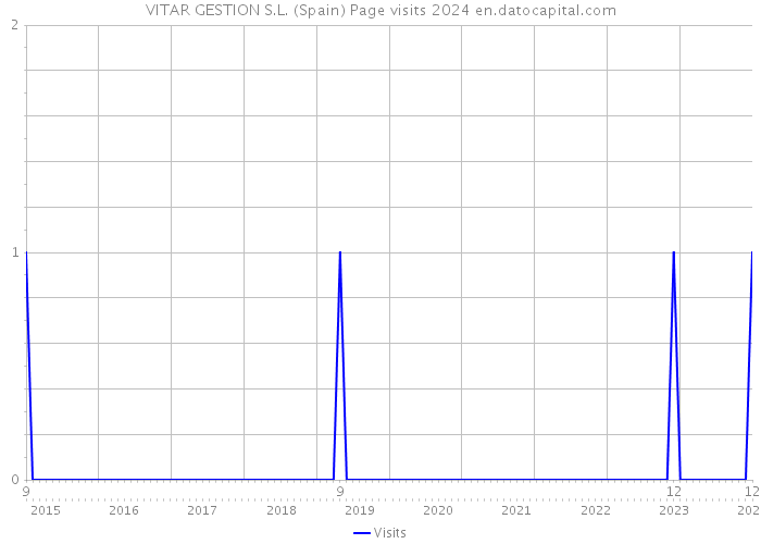 VITAR GESTION S.L. (Spain) Page visits 2024 