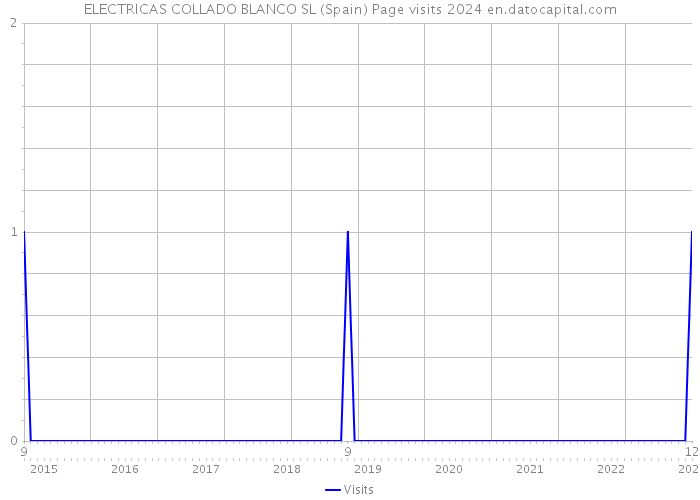 ELECTRICAS COLLADO BLANCO SL (Spain) Page visits 2024 