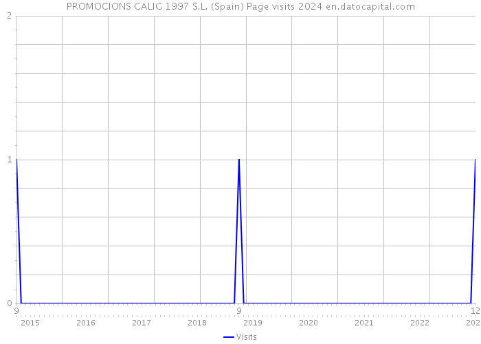 PROMOCIONS CALIG 1997 S.L. (Spain) Page visits 2024 