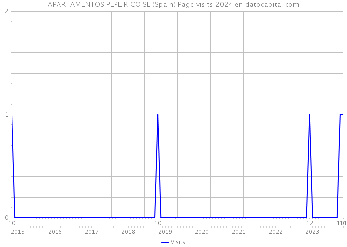 APARTAMENTOS PEPE RICO SL (Spain) Page visits 2024 