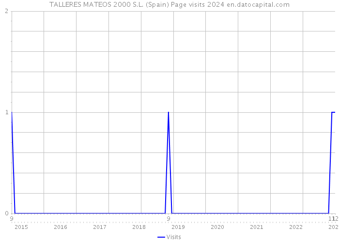 TALLERES MATEOS 2000 S.L. (Spain) Page visits 2024 