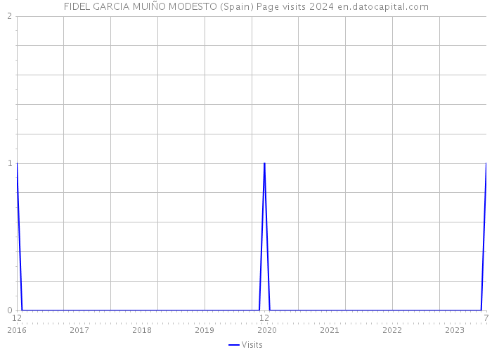 FIDEL GARCIA MUIÑO MODESTO (Spain) Page visits 2024 