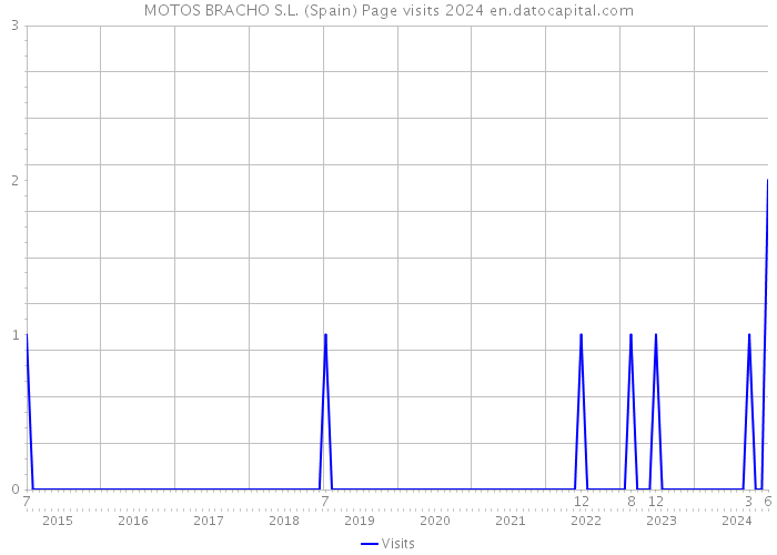MOTOS BRACHO S.L. (Spain) Page visits 2024 